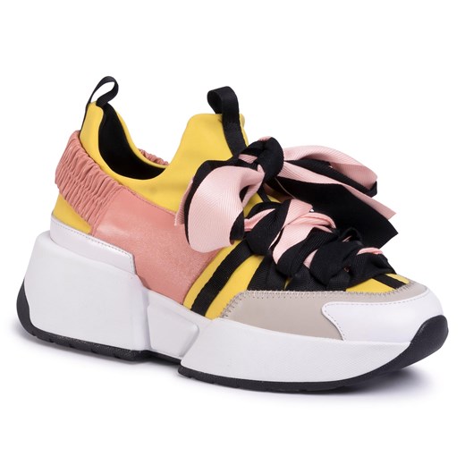 Buty sportowe damskie Sca'Viola na platformie z tworzywa sztucznego