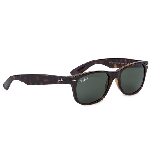 Okulary przeciwsłoneczne RAY-BAN - New Wayfarer 0RB2132 902/58 Brown/Green Ray-Ban 58 eobuwie.pl okazyjna cena