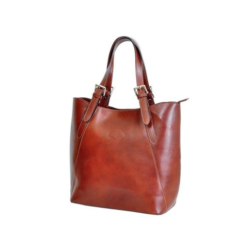 Shopper bag Florence duża ze skóry boho