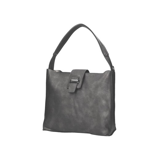 Shopper bag szara Pierre Cardin bez dodatków na ramię mieszcząca a4