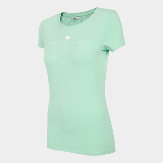T-shirt damski TSD601 - błękit turkusowy Outhorn XS