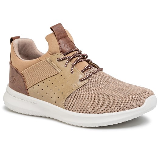 Buty sportowe męskie brązowe wiązane