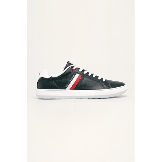 Trampki męskie granatowe Tommy Hilfiger casual ze skóry