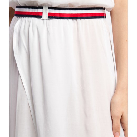 Sukienka biała Tommy Hilfiger na plażę