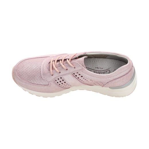 Buty sportowe damskie Suzana.pl w stylu casual skórzane sznurowane bez wzorów na koturnie