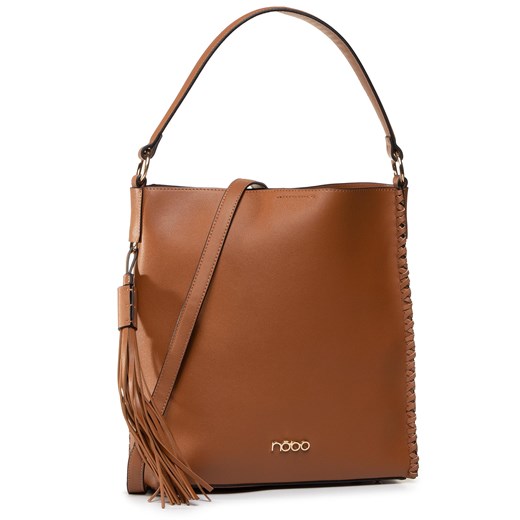 Shopper bag duża brązowa na ramię