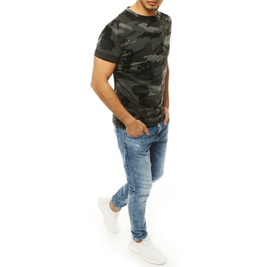 T-shirt męski moro grafitowy RX4139 Dstreet M okazja