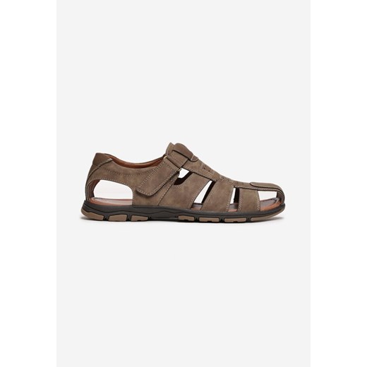 Sandały męskie Born2be brązowe casual na lato