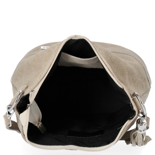 Shopper bag Vittoria Gotti zamszowa na ramię duża