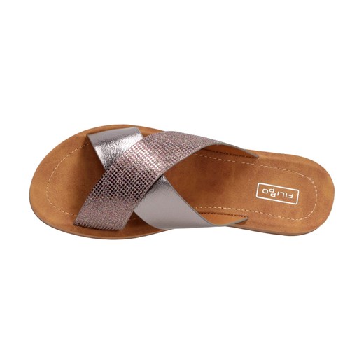C. srebrne klapki damskie FILIPPO DK804/20 GM Suzana.pl 37 okazyjna cena SUZANA2