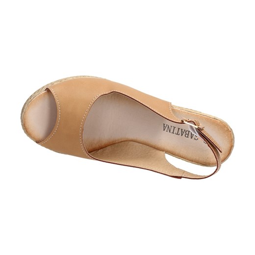 Espadryle damskie Suzana.pl na koturnie na wiosnę brązowe casualowe