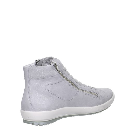 Skórzane sneakersy w kolorze szarym