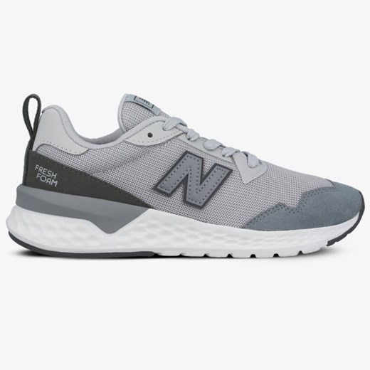 New Balance buty sportowe damskie gładkie sznurowane szare
