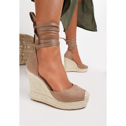 Espadryle damskie Renee eleganckie bez wzorów z klamrą