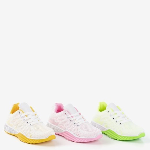 Buty sportowe damskie Royalfashion.pl różowe sznurowane