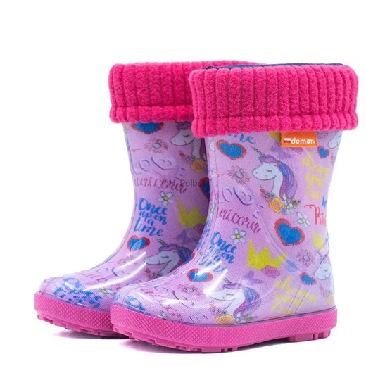 Kalosze dziecięce Demar 0048AL Hawaii Lux Print Al Unicorn Demar 23 bootstore.pl