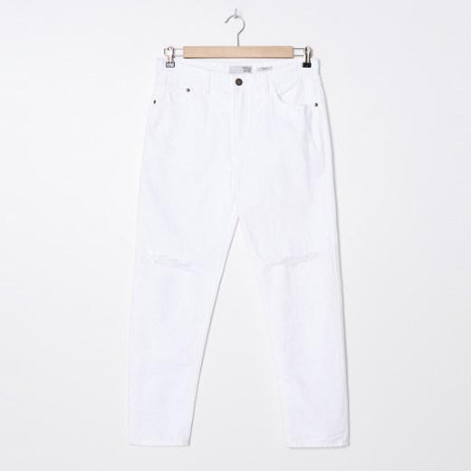 House - Denimowe spodnie dad fit - Biały
