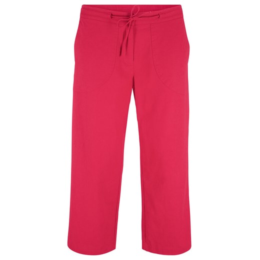 Spodnie lniane 3/4 | bonprix
