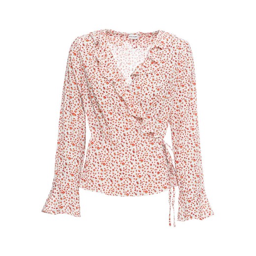 Bluzka kopertowa w kwiaty | bonprix