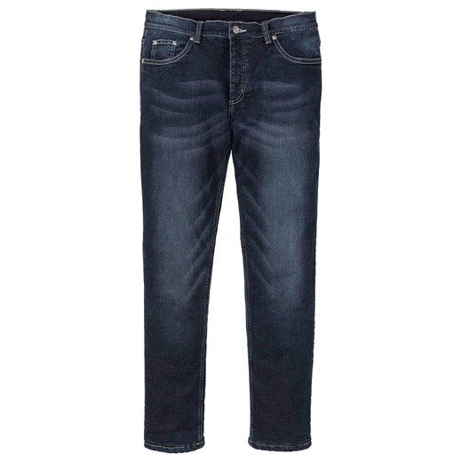 Dżinsy ocieplane ze stretchem na podszewce z polaru Slim Fit Straight | bonprix