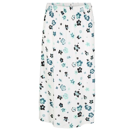 Spódnica midi z rozcięciem, w kwiaty | bonprix