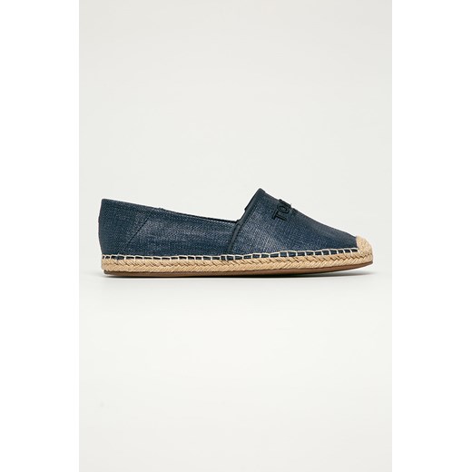 Espadryle damskie Tommy Hilfiger ze skóry gładkie płaskie bez zapięcia