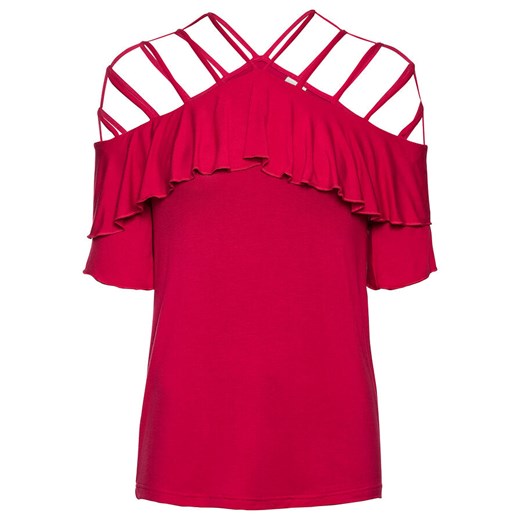 Shirt z wycięciami na ramionach | bonprix