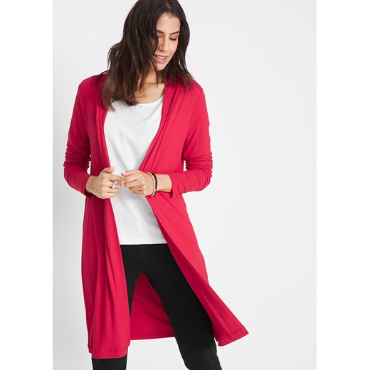 Długi shirt bez zapięcia | bonprix