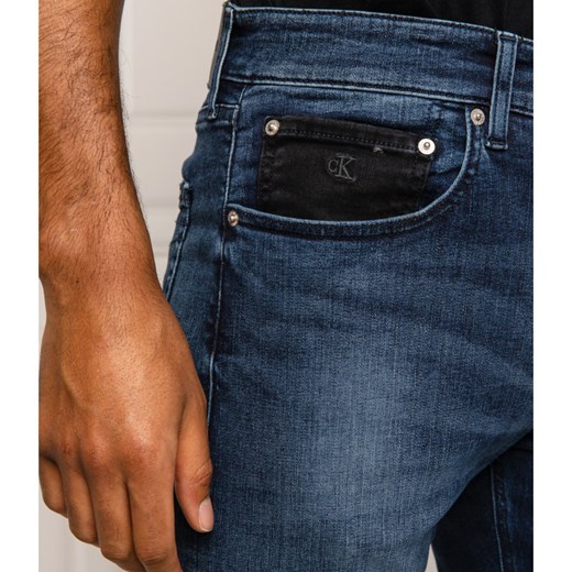Jeansy męskie Calvin Klein casual gładkie
