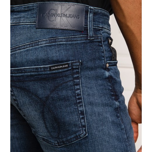 Jeansy męskie Calvin Klein gładkie
