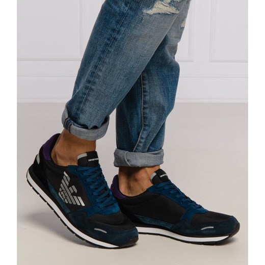 Buty sportowe męskie Emporio Armani sznurowane