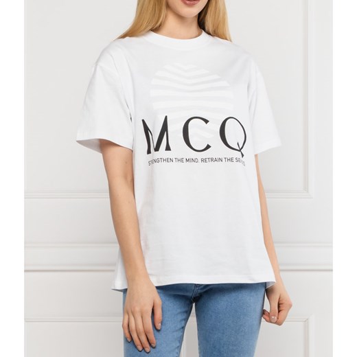 Bluzka damska McQ Alexander McQueen z krótkim rękawem