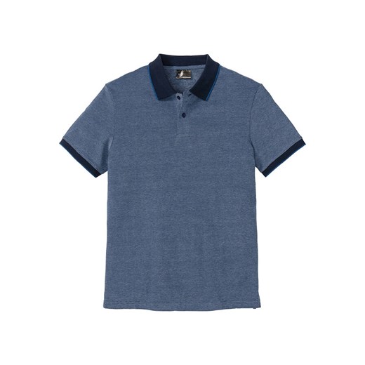 Shirt polo z kontrastowym kołnierzykiem | bonprix Bonprix 64/66 (3XL) bonprix