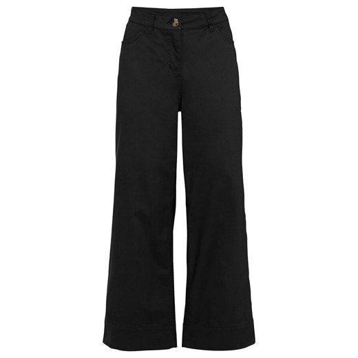 Spodnie ze stretchem 7/8, szerokie nogawki | bonprix Bonprix 50 bonprix