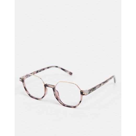 Quay Australia – Circle Back – Szylkretowe heksagonalne okulary przeciwsłoneczne-Brązowy Quay Australia No Size Asos Poland