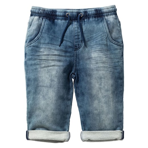 Bermudy dresowe w optyce dżinsowych | bonprix Bonprix 128 bonprix