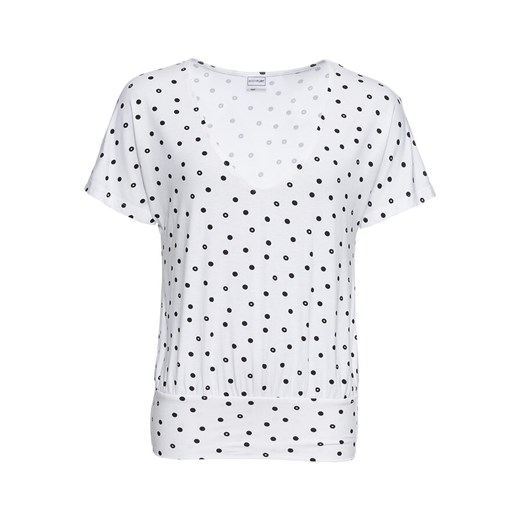 Shirt w kropki | bonprix Bonprix 48/50 promocyjna cena bonprix