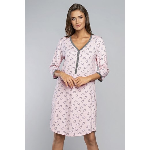 Koszula Nocna Ciążowa Model Loja r.3/4 Łosoś Italian Fashion S Bomawika