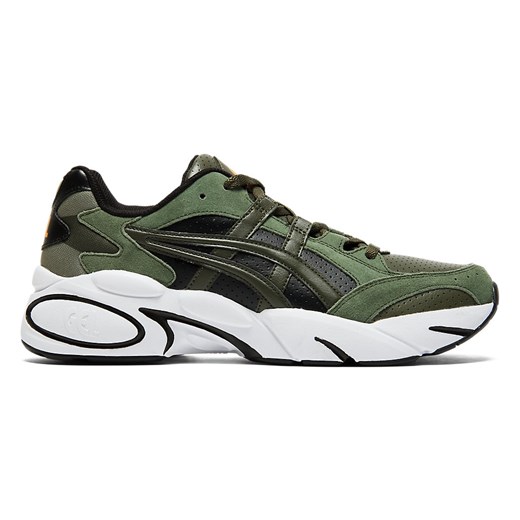 Asics buty sportowe męskie zielone sznurowane