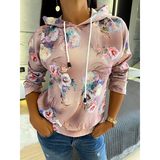 Pudrowa Kwiatowa Bluza 4664-43-A Modnakiecka.pl 38 ModnaKiecka.pl