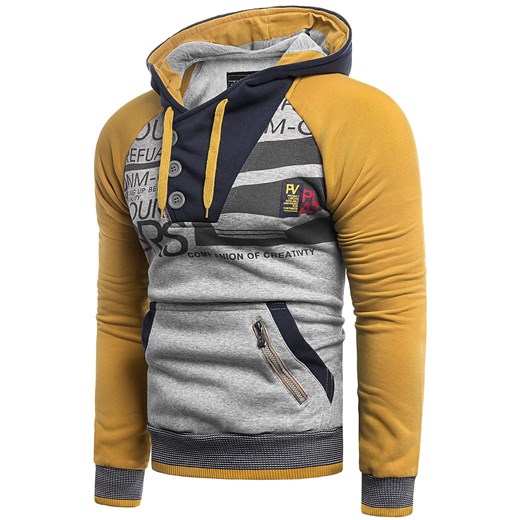 Wyprzedaż Bluza z kapturem AHEKO2M - szara Risardi XXL promocyjna cena Risardi