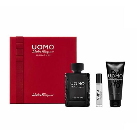 SET SALVATORE FERRAGAMO Uomo Signature woda perfumowana 100ml + EDP 10ml + SHOWER GEL 100ml Salvatore Ferragamo perfumeriawarszawa.pl