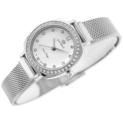 ZEGAREK DAMSKI GINO ROSSI - 11758B-3C1 (zg789a) + BOX - Srebrny Gino Rossi TAYMA