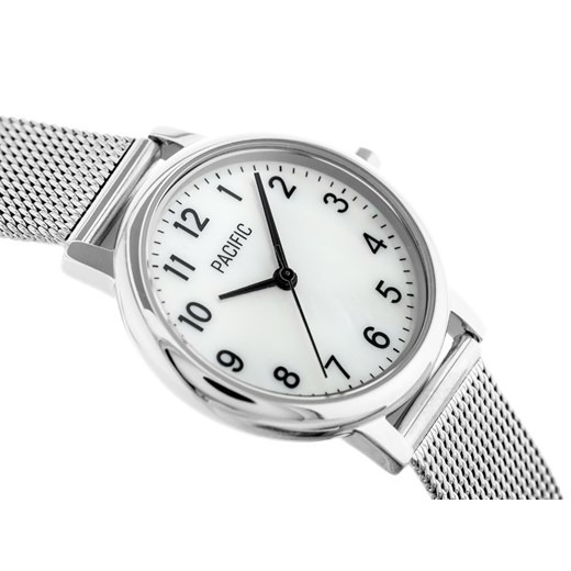 ZEGAREK DAMSKI PACIFIC X6144 - siatka (zy634b) - Srebrny Pacific TAYMA