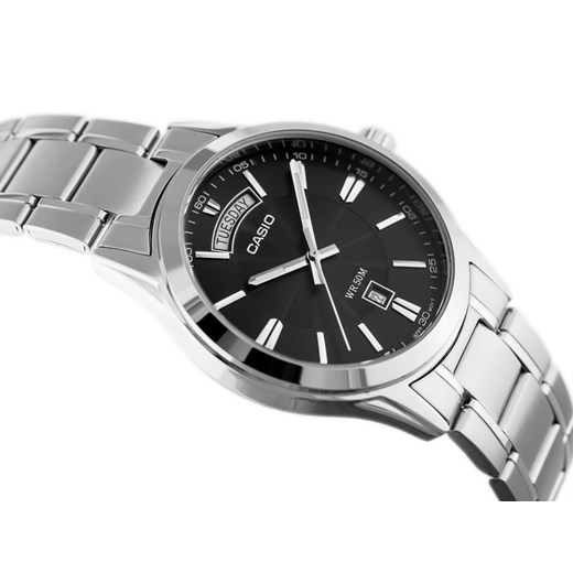 ZEGAREK MĘSKI CASIO MTP-1381D-1AVDF (zd076a) - Srebrny Casio TAYMA