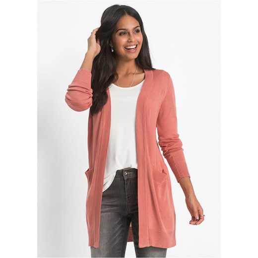 Długi sweter bez zapięcia | bonprix Bonprix 48/50 bonprix