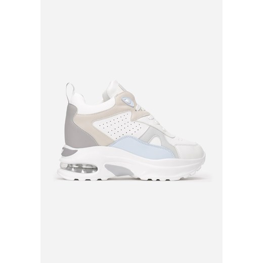 Białe Pastelowe Sneakersy Thefer Born2be 40 born2be.pl