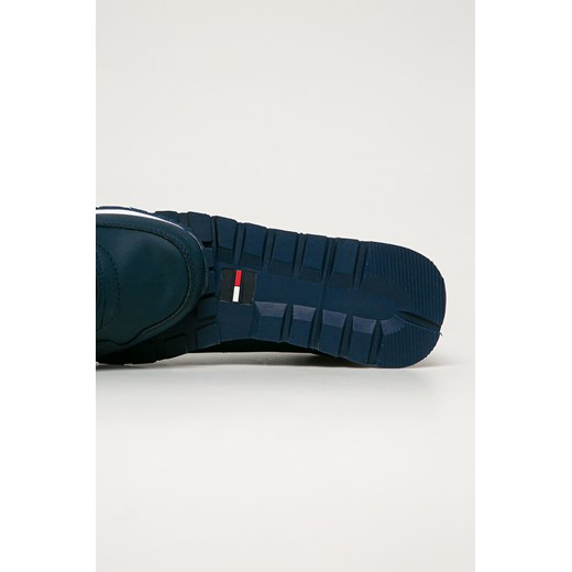 Buty sportowe męskie granatowe Tommy Jeans ze skóry