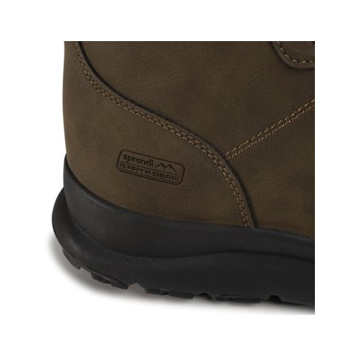 Buty zimowe męskie Sprandi Earth Gear casual na zimę zielone sznurowane