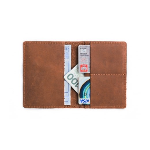 Jasno brązowy portfel slim wallet brodrene sw01 - brødrene Brødrene GENTLE-MAN